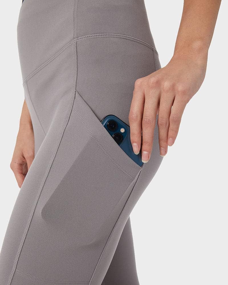 32 Degrees Women’s 7/8 High Waist Yoga Pants with Pockets | Workout Athletic Leggings