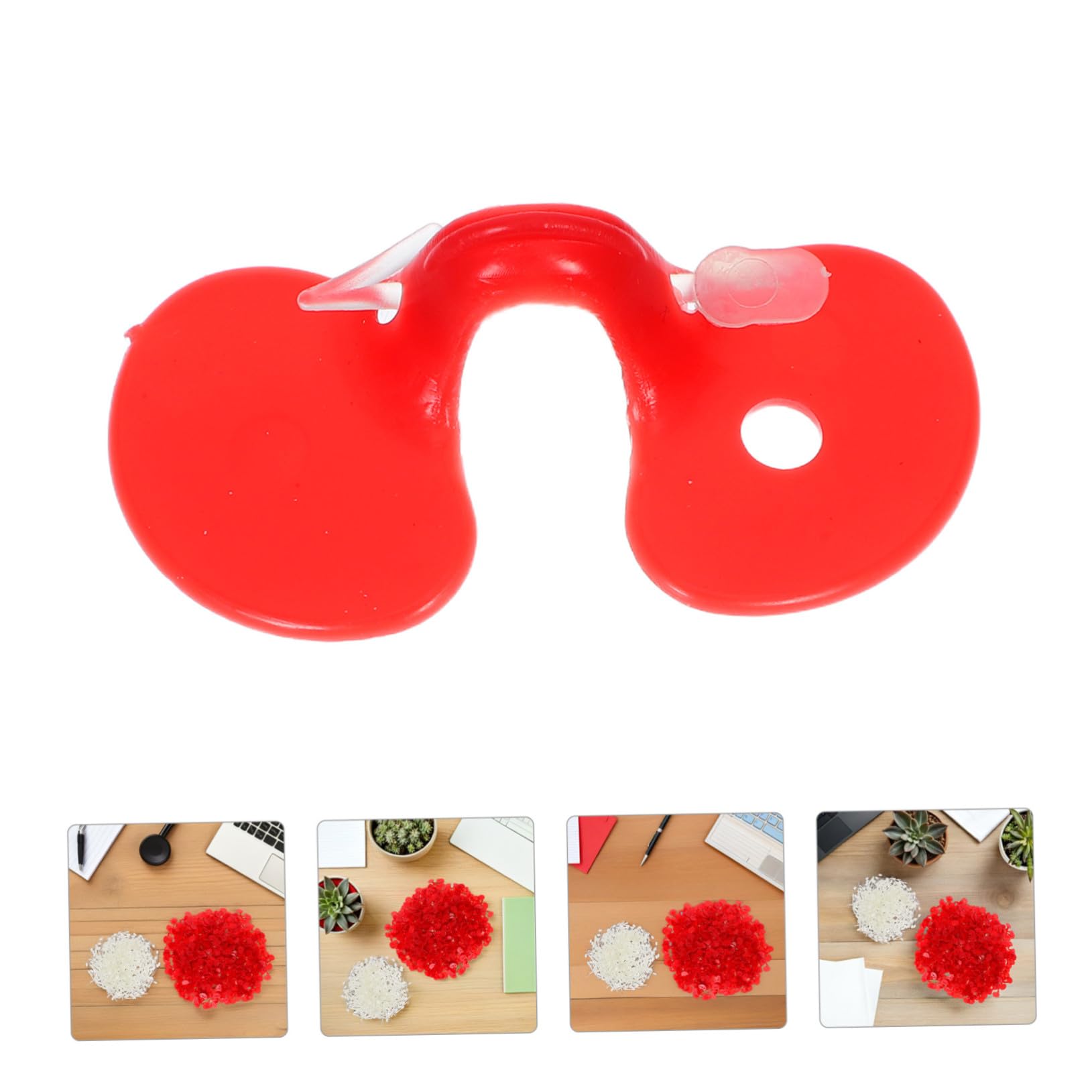 Toyvian 1000 Sztuk Szt Plastikowych Okularów Ochronnych dla Drobiu Ergonomiczne Przeciw Dziobaniu Uniwersalne dla Kur Kogutów i Bażantów Łatwe Montażu Akcesoria Hodowlane
