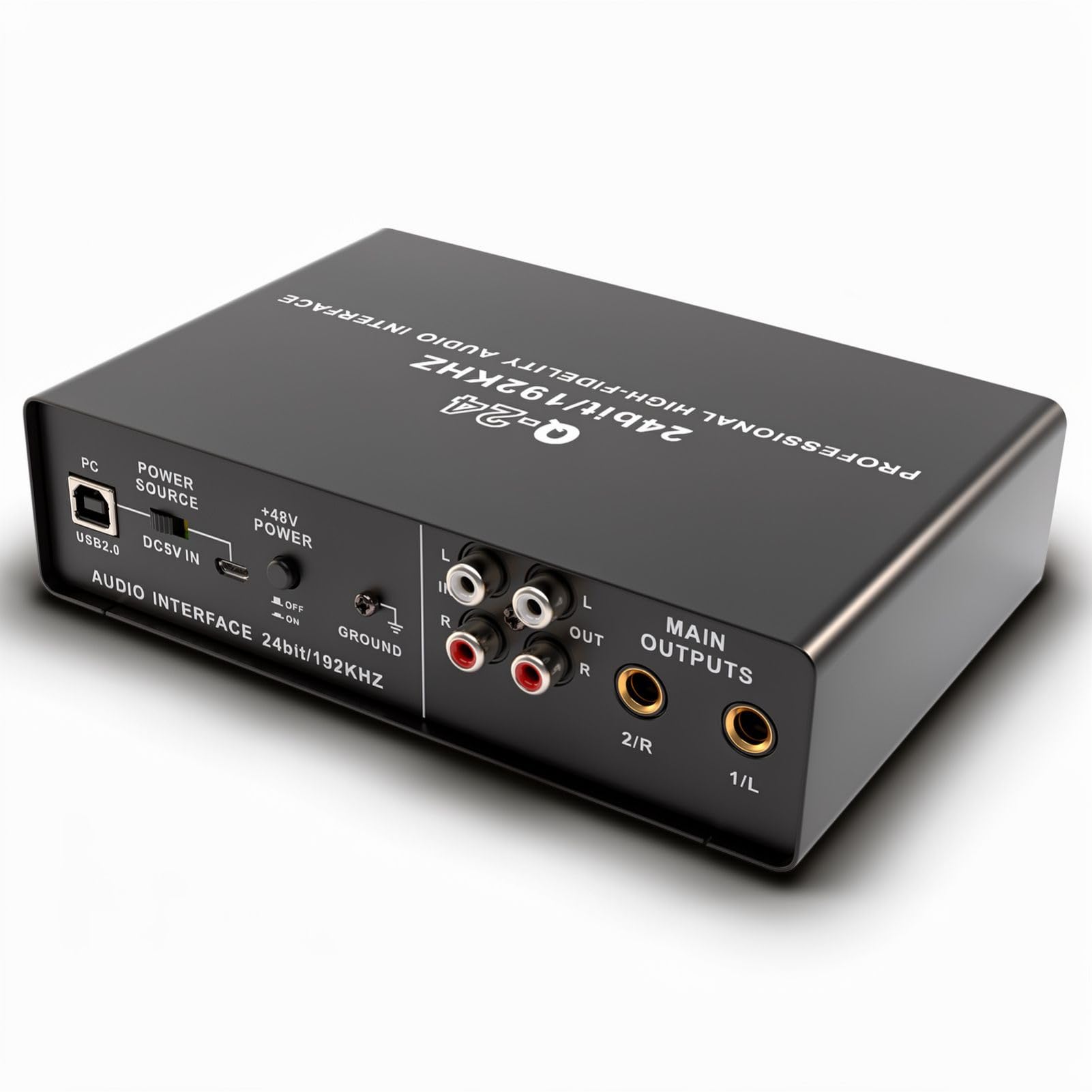 Zewnętrzna Karta Dźwiękowa USB do Nagrywania Karaoke, Mikser Audio, Przesyłanie Strumieniowe na żywo, PC