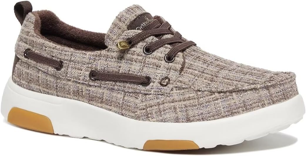 Women's Orthopedic Walking Shoes Slip On Loafers: Comfortable Orthotic Shoes with Arch Support for Flat Feet, Casual Plantar Fasciitis Deck Loafers for Heel and Foot Pain Relief