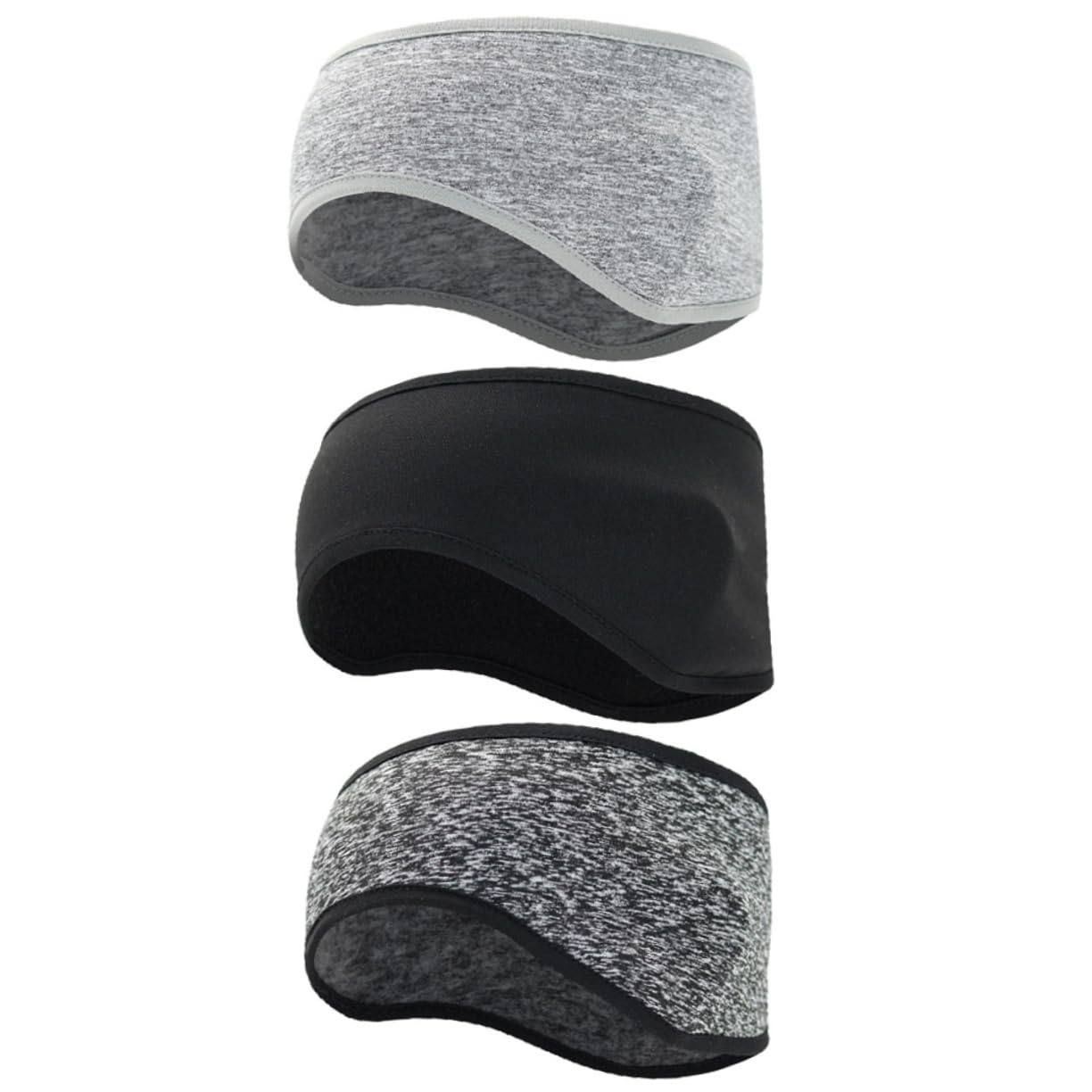 Toyvian Comfy Ear Muffs Headband 3 Pack for Workout Cycling Hiking Winter Sports
