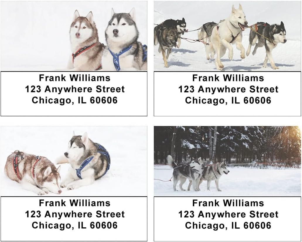 Huskies at Work Address Labels
