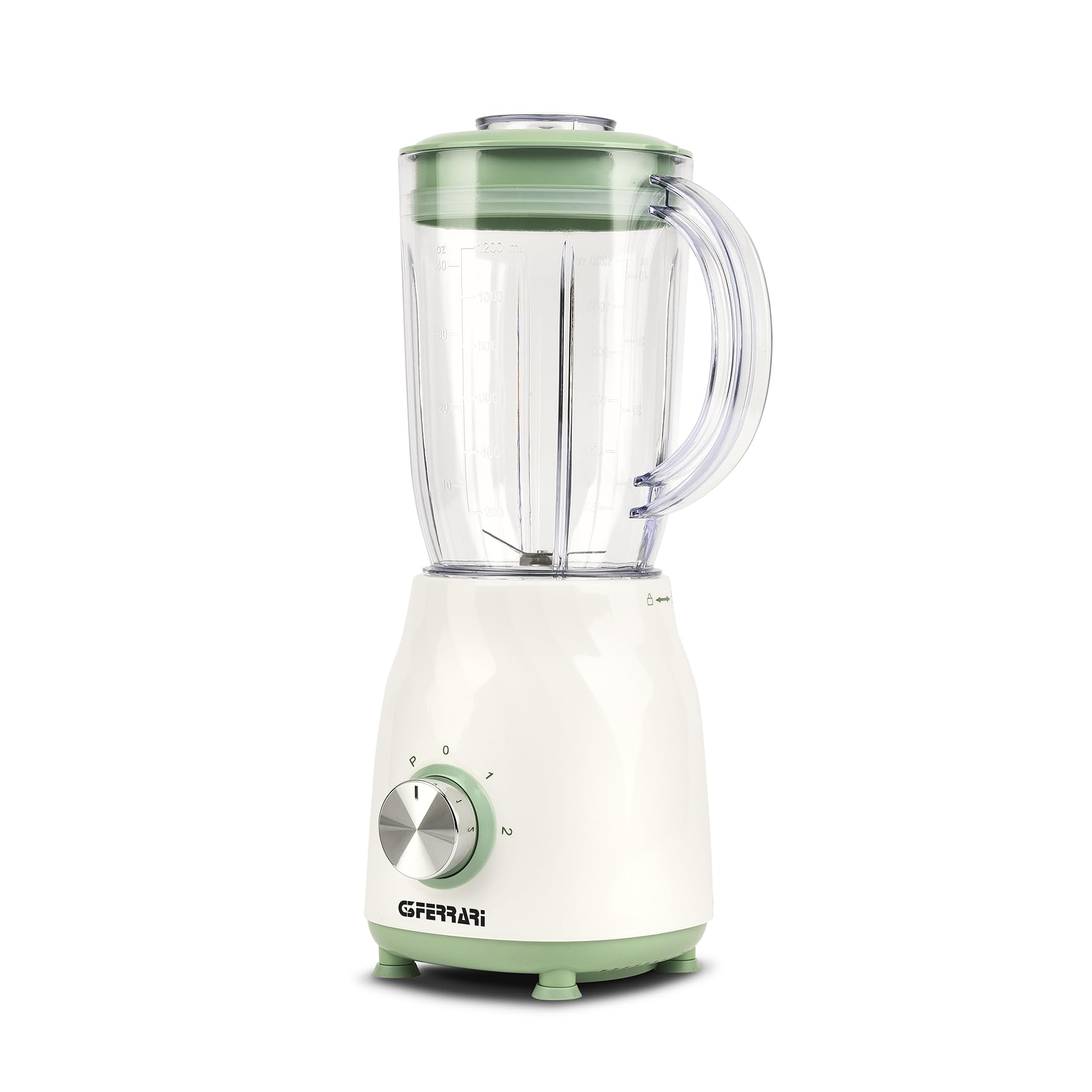G3 Ferrari G20169 Standmixer, 350 W, 1,2 l, 4 Edelstahlklingen, 2 Geschwindigkeitsstufen + Pulse