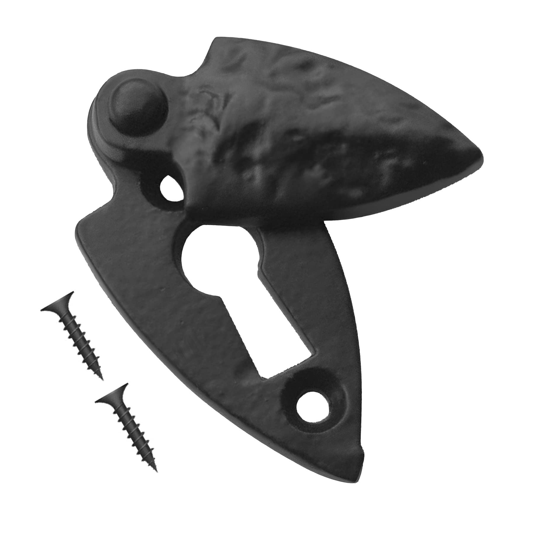 Terf Antique Black Terf® Traditional Vintage Style Escutcheon Covered 60Mm Keyhole Cover Escutcheon Including Fixing Screw - Pack Of 1
