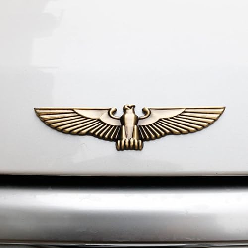 Vista 7 de Emblema de águila para automóvil, alas de águila, calcomanía de metal de águila voladora, aleación de zinc para automóvil, camión, motocicleta