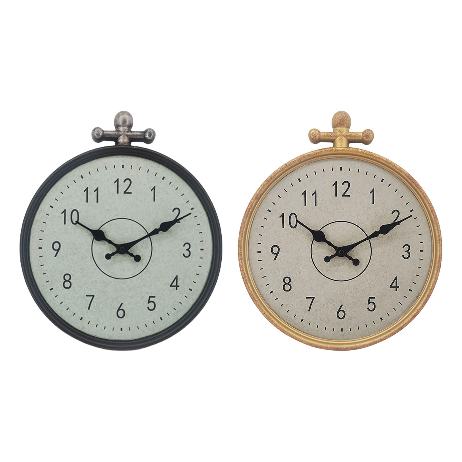 Générique Horloge Murale étanche de 14 Pouces pour Une Utilisation intérieure et extérieure avec de Grands Chiffres faciles à Lire, Horloge Murale résistante intempéries