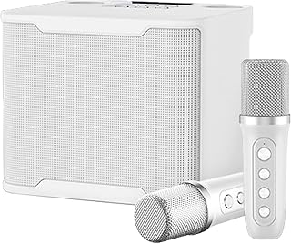 ACHAS Bluetooth Speaker with 2 Wireless Microphone Set