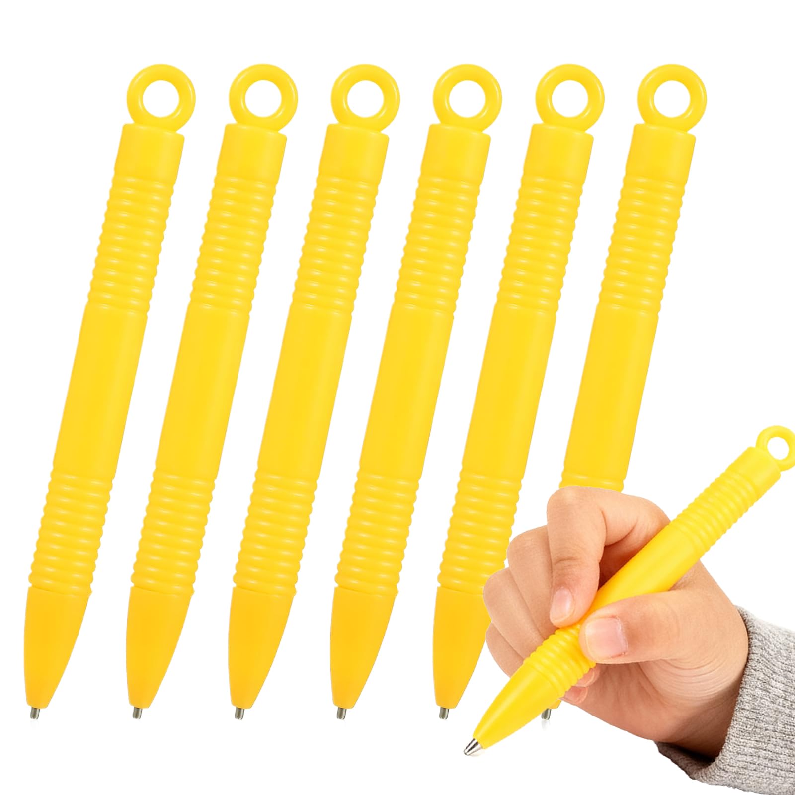 SEWACC 磁気描画ペン マグナタブペン お絵描きボード ペンのみ マグネットペン おもちゃ 磁気描画ボード ペン マグネットペイント 絵画ペン 交換 落書き 描画 6本 黄色