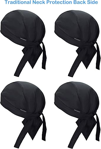 Cooling Do Rags Sweat Wicking Skull Caps Doo Rags Large Motorcycle Dew Rag Head Wrap Bandana Hats Liners for Men and Women