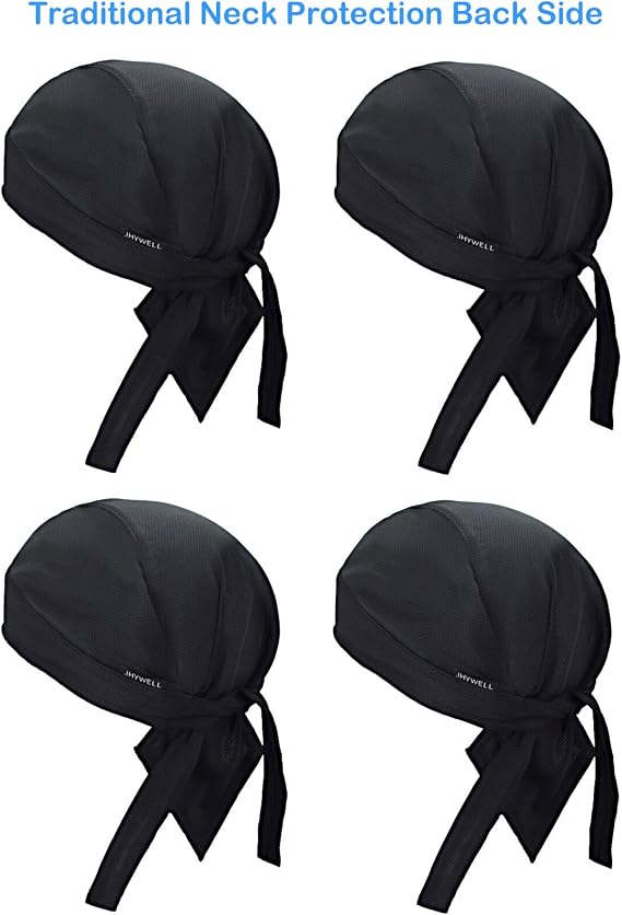 Cooling Do Rags Sweat Wicking Skull Caps Doo Rags Large Motorcycle Dew Rag Head Wrap Bandana Hats Liners for Men and Women