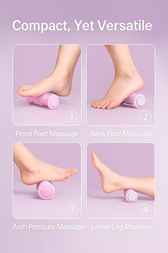 Miniatura 3 de Rodillo masajeador de pies portátil para alivio deportivo, fascitis plantar, masaje muscular de tejido profundo, dolor de arco de pies y talón,