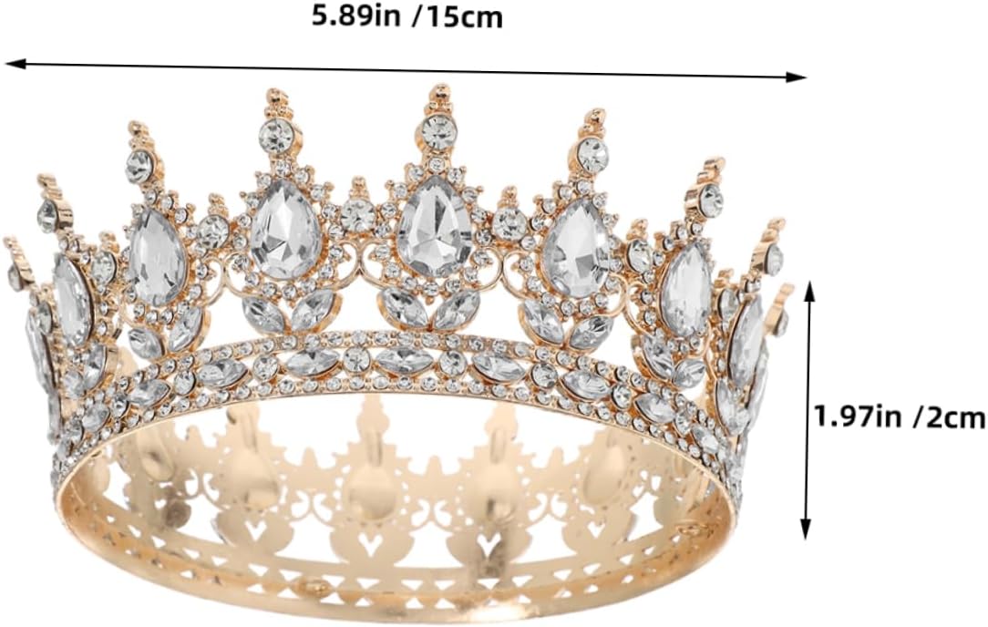 Zerodeko 2pcs European Baroque Style Bridal Headpieces for Wedding Birthday Prom Party Accessories Dazzling Comfort Elegant Design