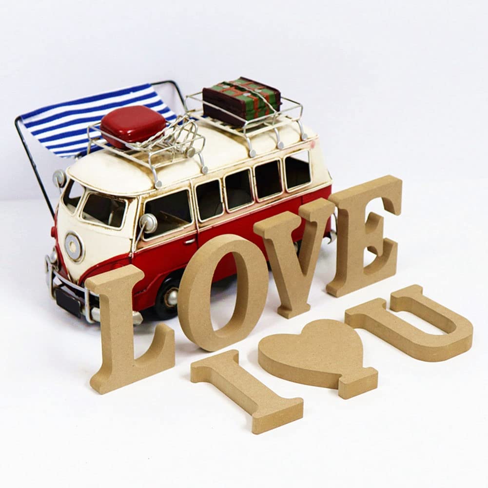 43 Piezas de Letras de, Letras de Sin Terminar, Letras Decorativas de Pie, Rebanadas, Letrero, DecoracióN para el Hogar Artesanal
