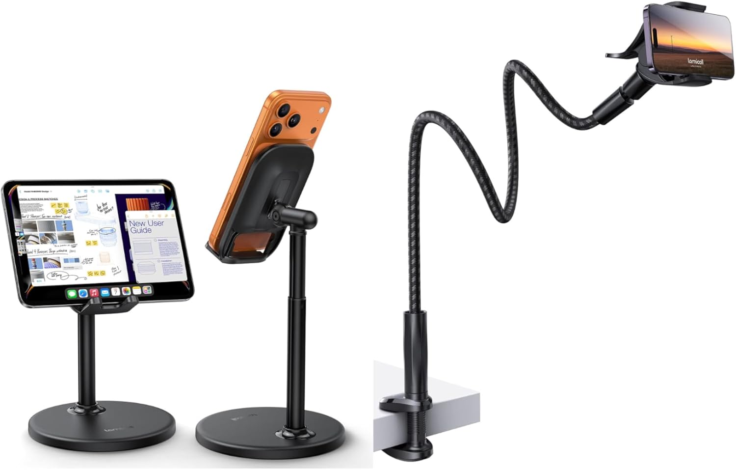 Lamicall Vertical Phone Stand & Gooseneck Phone Holder