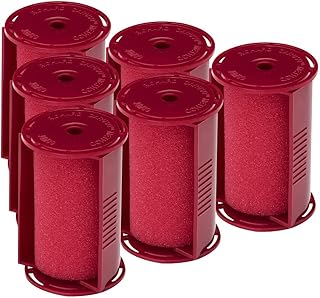 Caruso Professional Jumbo Molecular Replacement Steam Hair Rollers with Shields, 6-Pack, 1-3/4" Inches