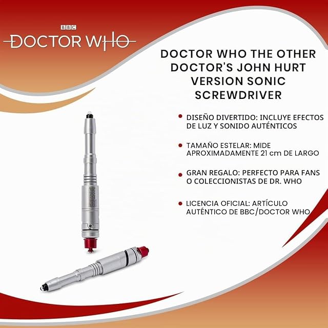 Foto 8 de 8 de Underground Toys- The Other Doctor'S Sonic Screwdriver Dr. Who Destornillador, Color Multicolor. (FBA_UT05152)