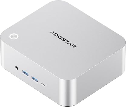 AOOSTAR MACO Gaming Mini PC Oculink AMD Ryzen 7 H 255Upgraded 8745HS, Barebone DDR5 5600MHz PCIe4.0, Radeon 780M Graphics, Support Four Display, Dual USB4, Dual 2.5G LAN/HDMI/WIFl6