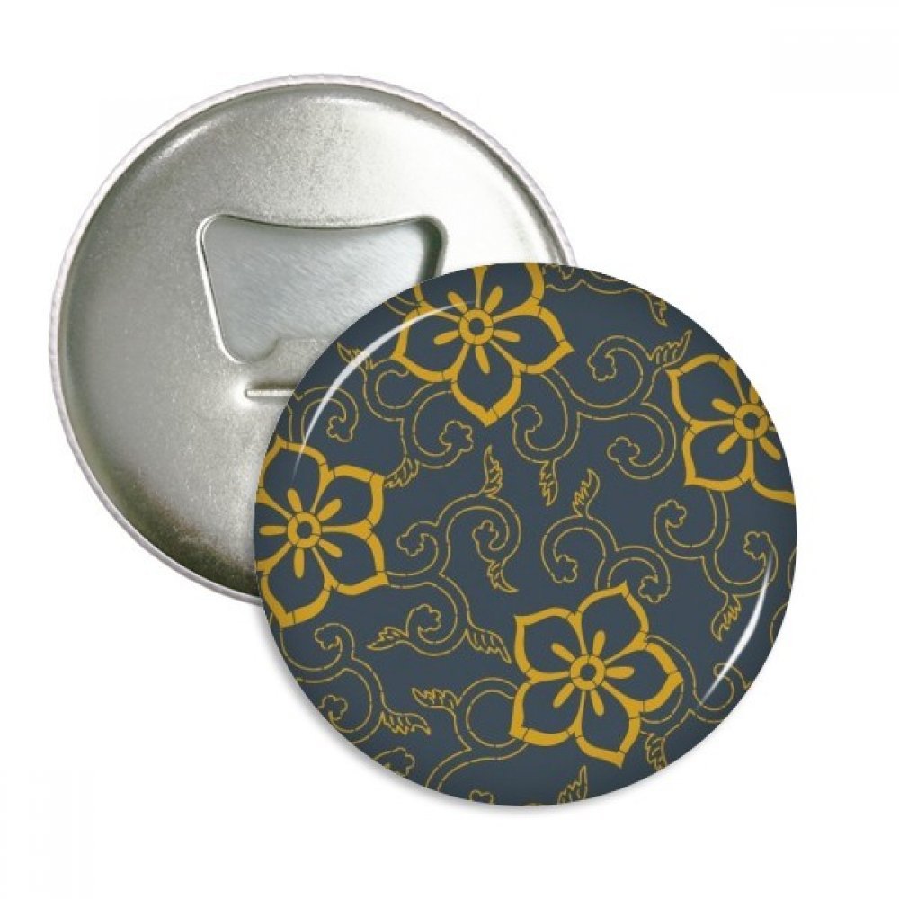 Ouvre-bouteille style japonais et aimant frigo 3pcs, le cadeau idéal aux motifs de fleurs