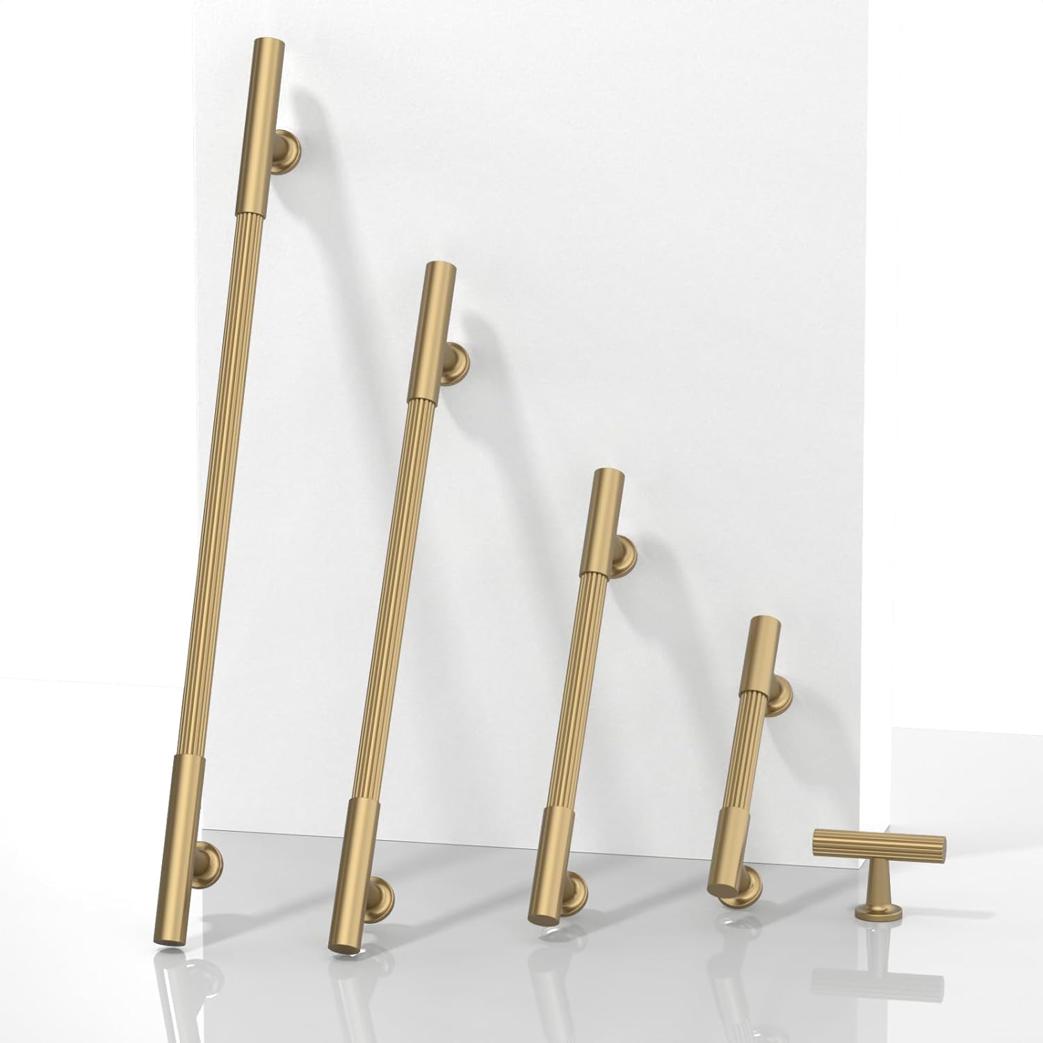 10 Pack Champagne Bronze Cabinet Pulls 5 Inch(128mm) Honey Bronze Kitchen Cupboard Handles Solid Heavy Duty Zinc Alloy Drawer Pulls