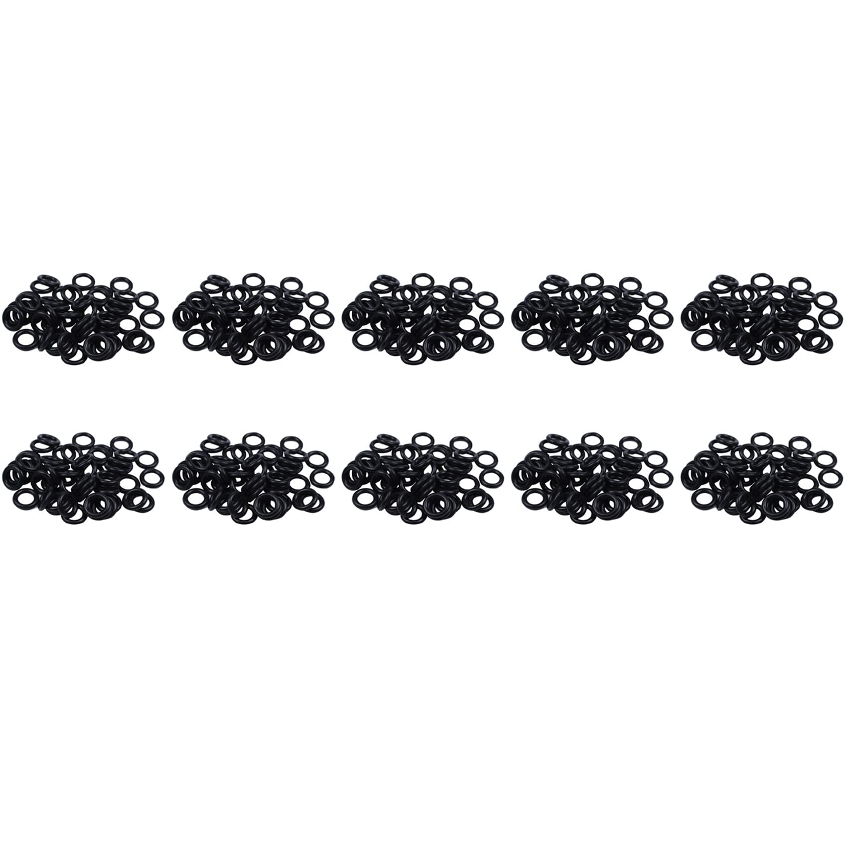 Jnchdghwa Black 500 Pieces Nitrile Rubber O Ring Seals Washers 12 Mm X 2,5 Mm X 7 Mm
