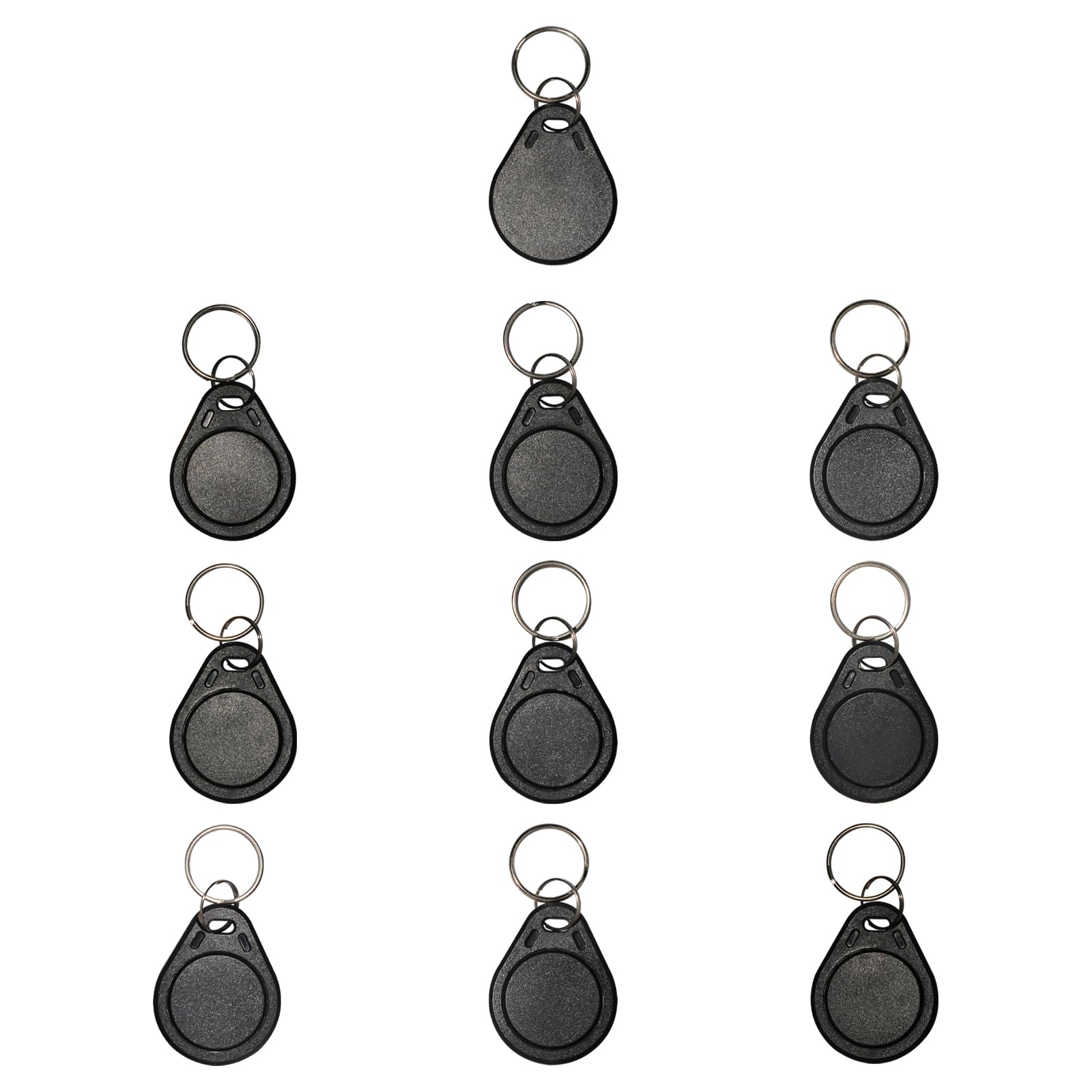 GEEOT 10 PCS 13.56 MHz UID NFC Key Fobs GEN1 Writable Rewritable MIFARE Classic 1k Block 0 Keychains RFID Ring Blank Tags Clone IC Cards