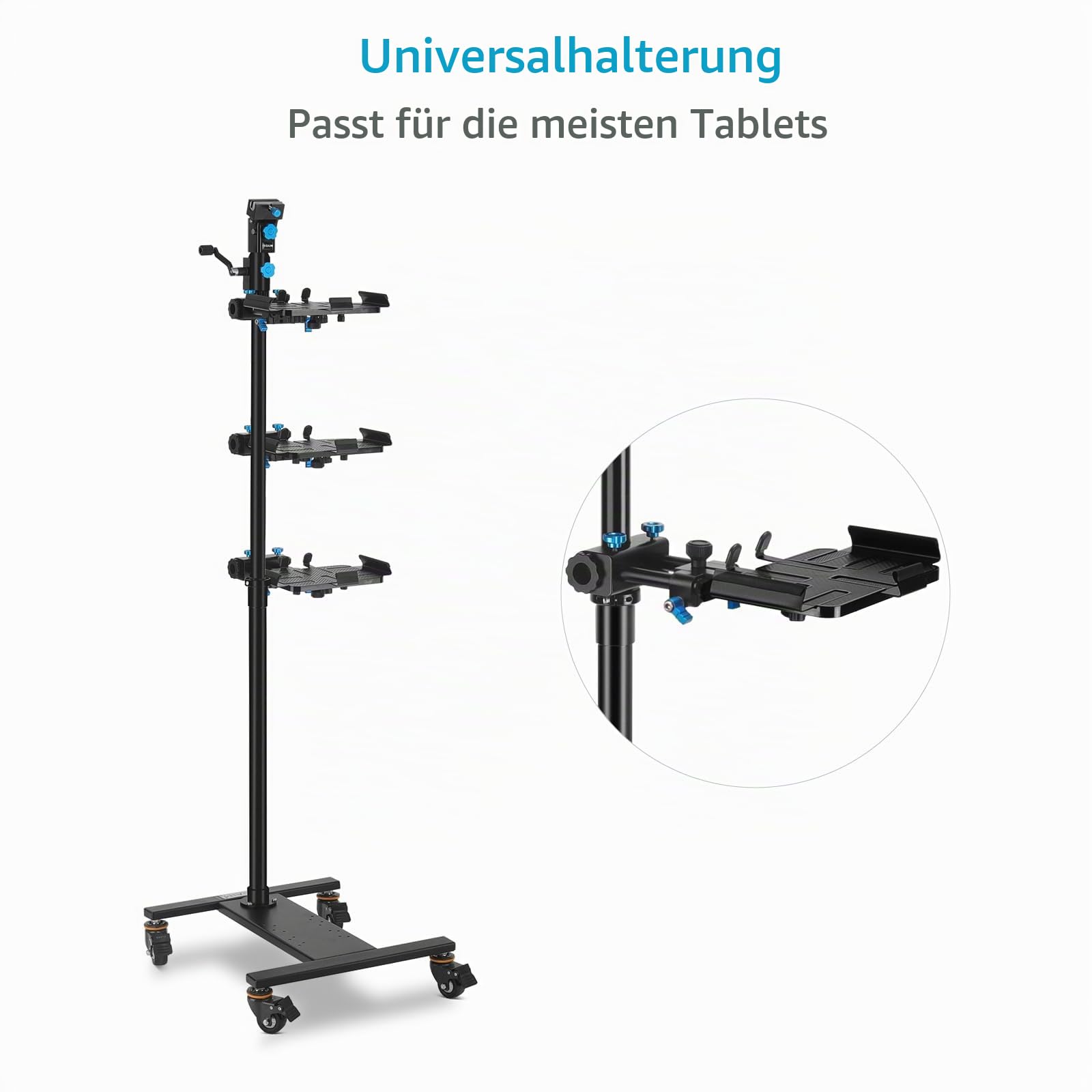 PROAIM Professioneller Rede-Teleprompter mit Teleskopischem Konferenzständer und 60/40 Beam-Splitter-Glas. Lesereichweite von 20 Fuß. Unterstützt Laptops und Monitore bis 17” (TP-SPH-01) | Mit Teleskopständer, 60/40-Strahlenteiler-Glas und Unterstützung f