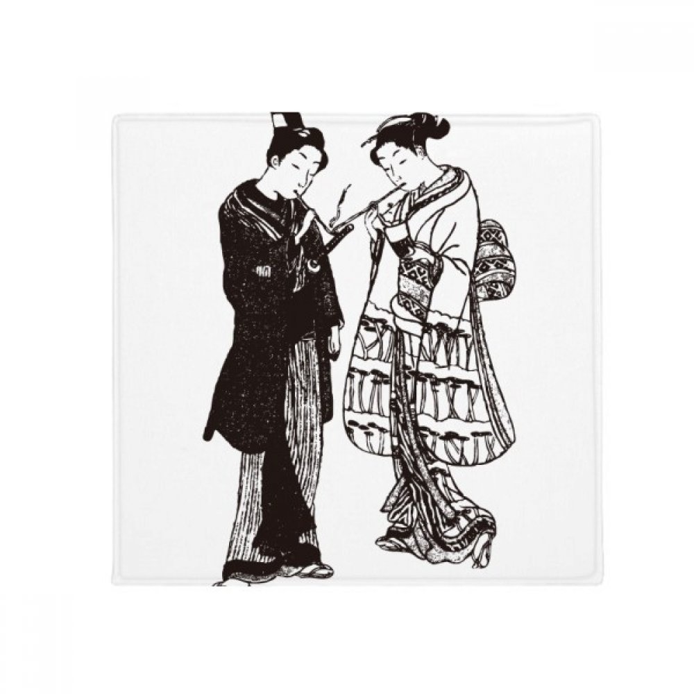 Tapis de sol antidérapant pour animaux illustration japonaise salon 60x60