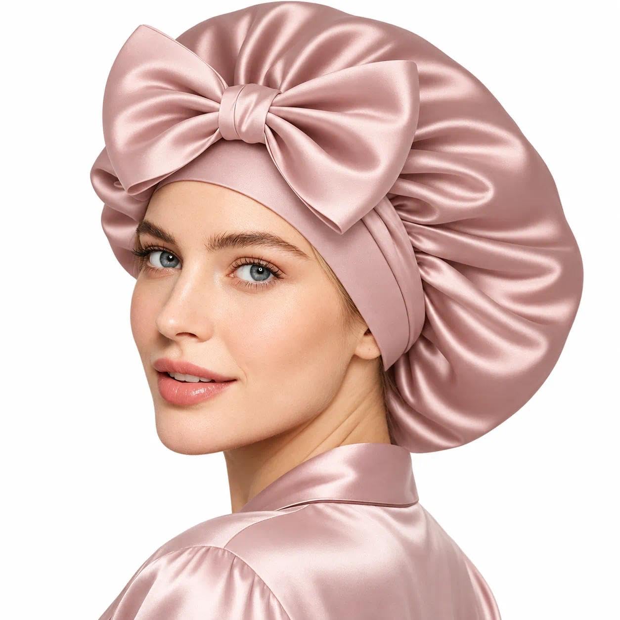 YPGVUO Seidenhaube zum Schlafen, Seide Satin Bonnet (1 Stück)