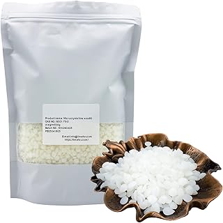 LimeFav Microcrystalline Wax (Ceresine Wax), Polishing Wax, Microcrystalline Wax80, Can Protect Metal, Wood Surface, Leather and Floor CAS NO.: 8001-75-0(500g/17.6oz)