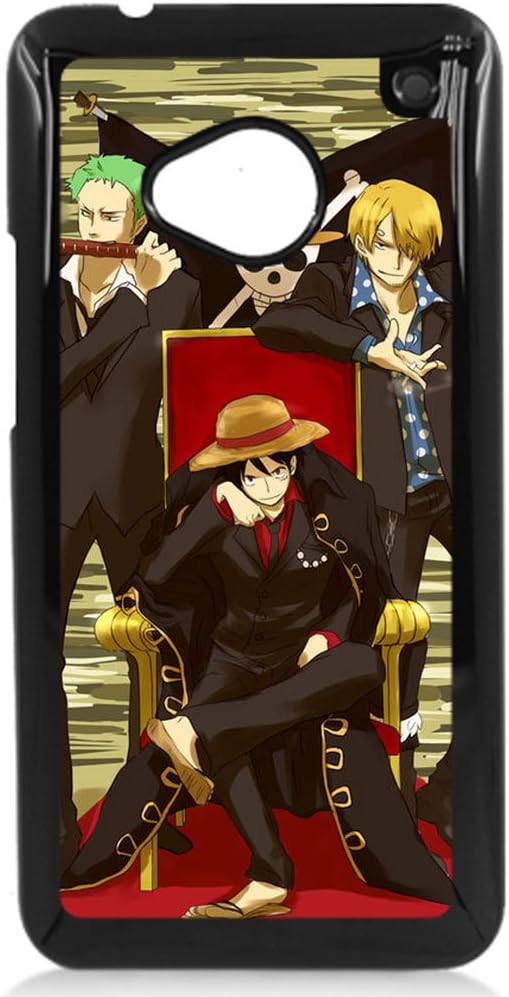 One Piece popular Anime Manga Cartoon Monkey D. Luffy Roronoa Zoro Sanji Comic HTC ONE M7 Hard plastic Black or White case (Black)