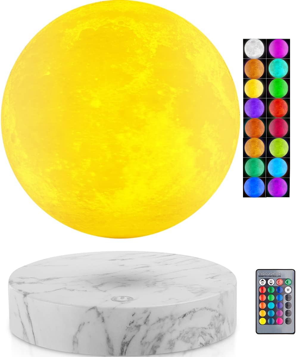 VGAzer Levitating Moon Lamp Decoration for Kids Room, Bedroom, Living