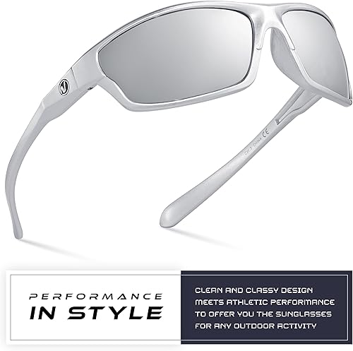 Miniatura 280 de Nitrogen - Gafas de sol deportivas polarizadas envolventes para hombre y mujer, UV400, para conducir, pescar, correr, andar en bicicleta, gafas
