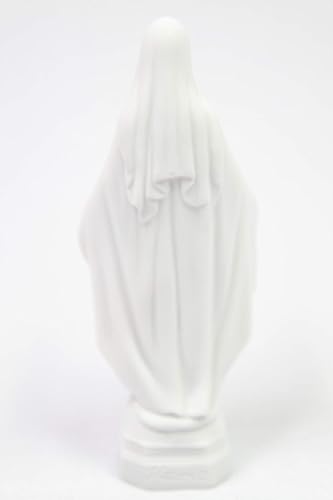 Miniatura 7 de Vittoria Collection Figura de escultura de Virgen María milagrosa de Virgen de Gracia de 6 pulgadas, hecha en Italia