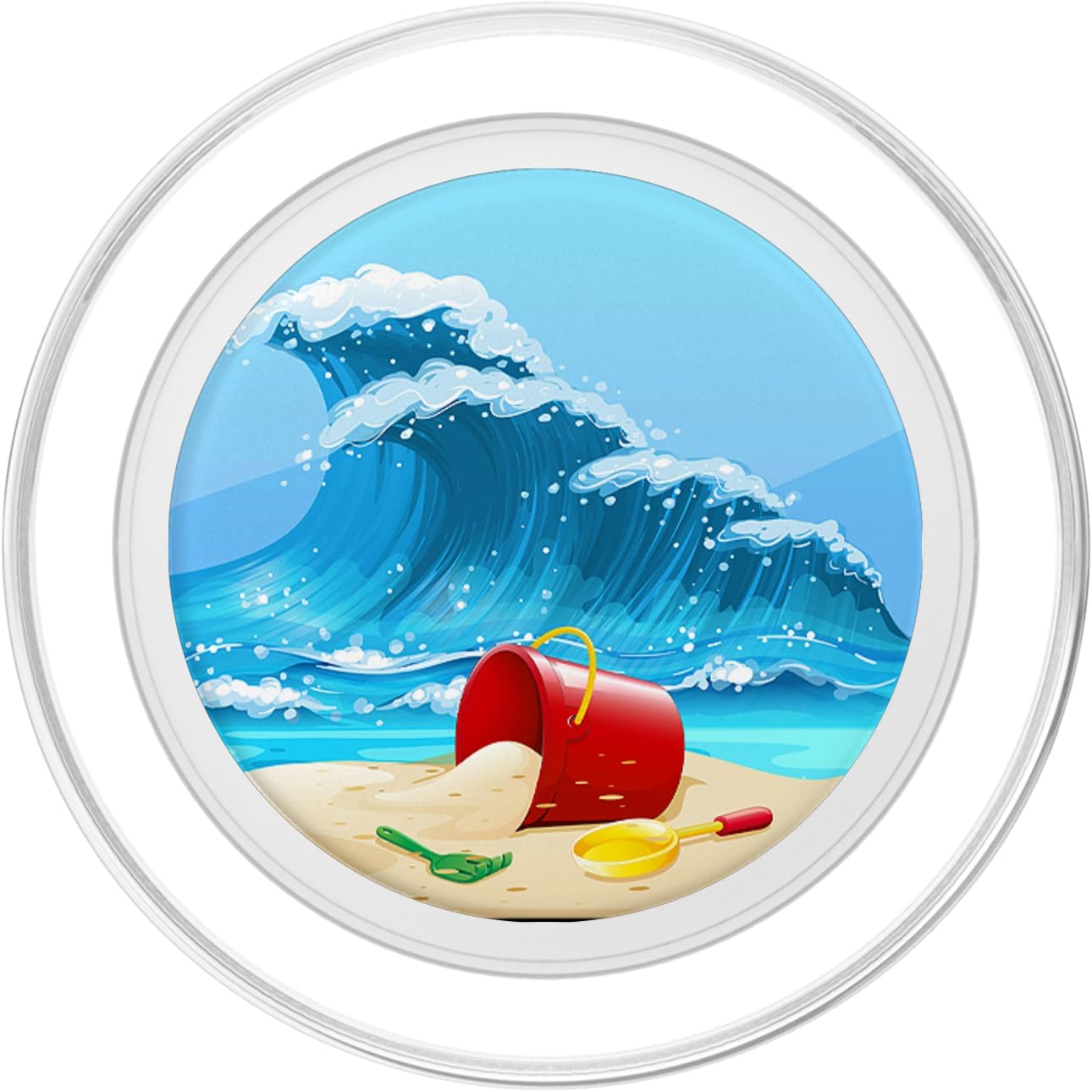 Beach Pop Socket for Phone PopSockets Ocean Wave Summer PopSockets MagSafe PopGrip for iPhone