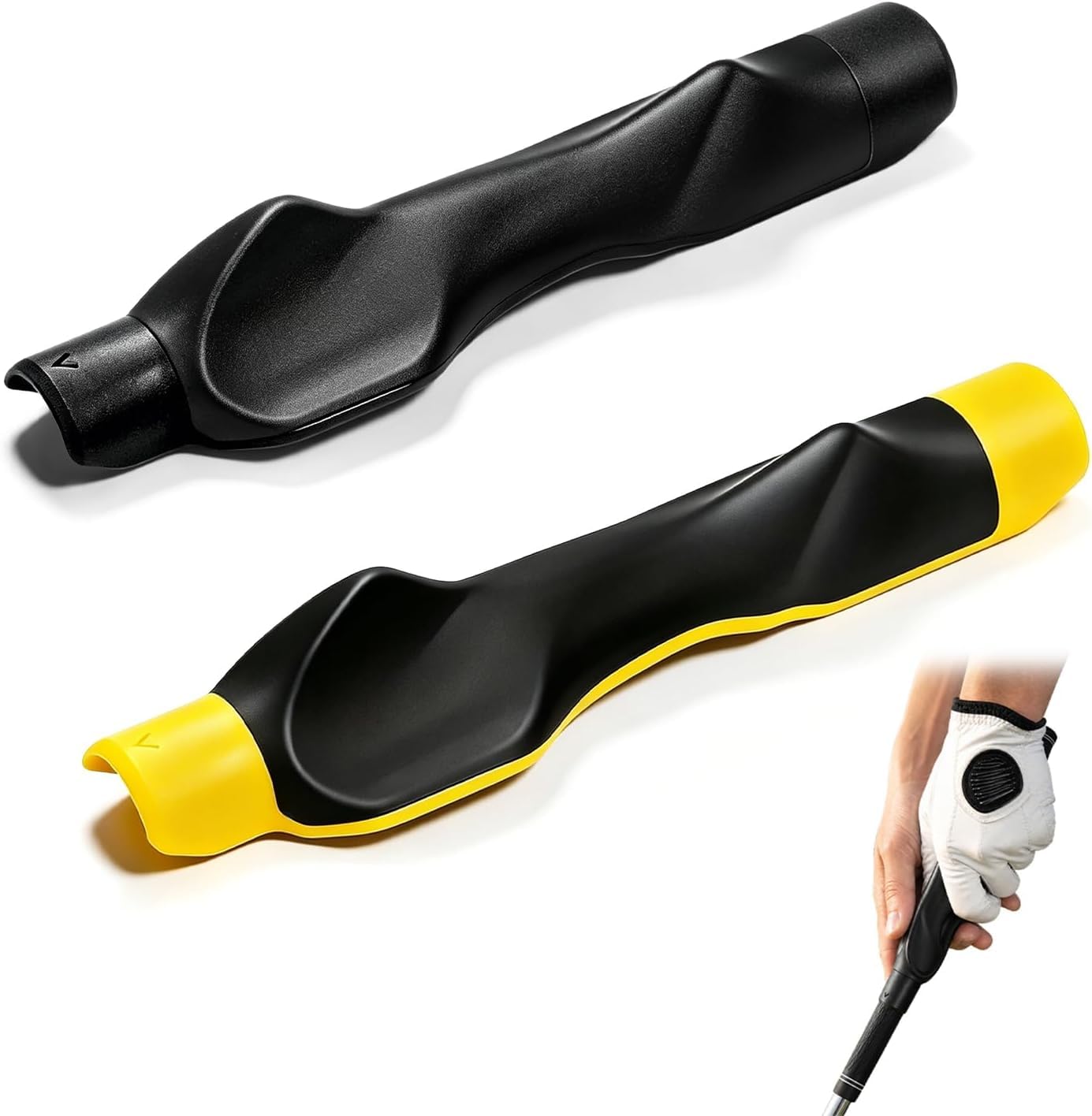 Golf Grip Trainer, 2 Pack Golf Training Aids for Correct Hand Position
