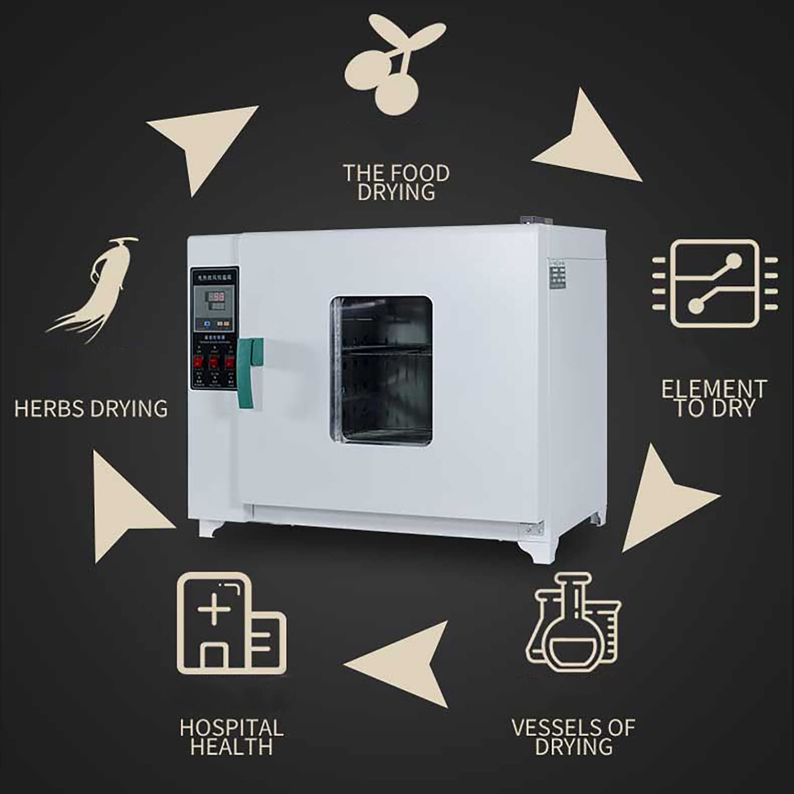 Incubateur de germination de graines microbiennes de laboratoire de 16 L avec instrument intelligent contrôlable – Four électrique à température constante pour moule biochimique, contrôle de