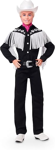 Barbie The Movie - Muñeca coleccionable Ken con traje occidental blanco y negro (exclusiva)