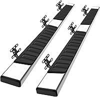 Vista 14 de COMNOVA - Estribos de 6 pulgadas para Dodge Ram 1500 Crew Cab 2019-2026, nuevo estilo de carrocería (exc. Ram 2500/3500/Classic), escalones Acero