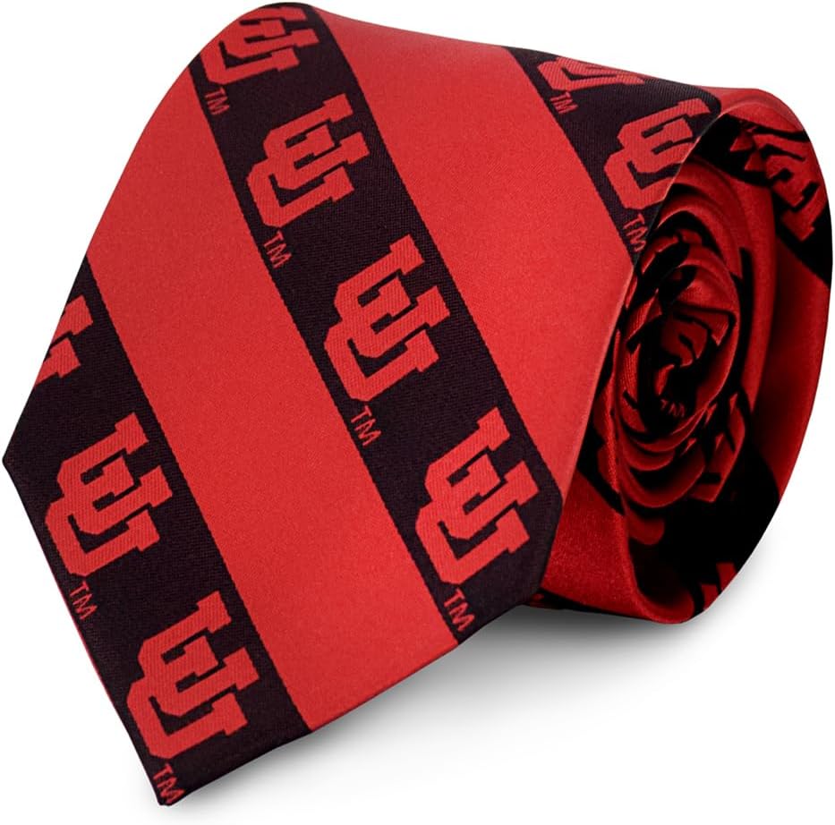 Fan Frenzy Gifts Men's Athletic Tie Officially Licensed University Tie | NCAA Sports Tie | Machine-Washable Necktie