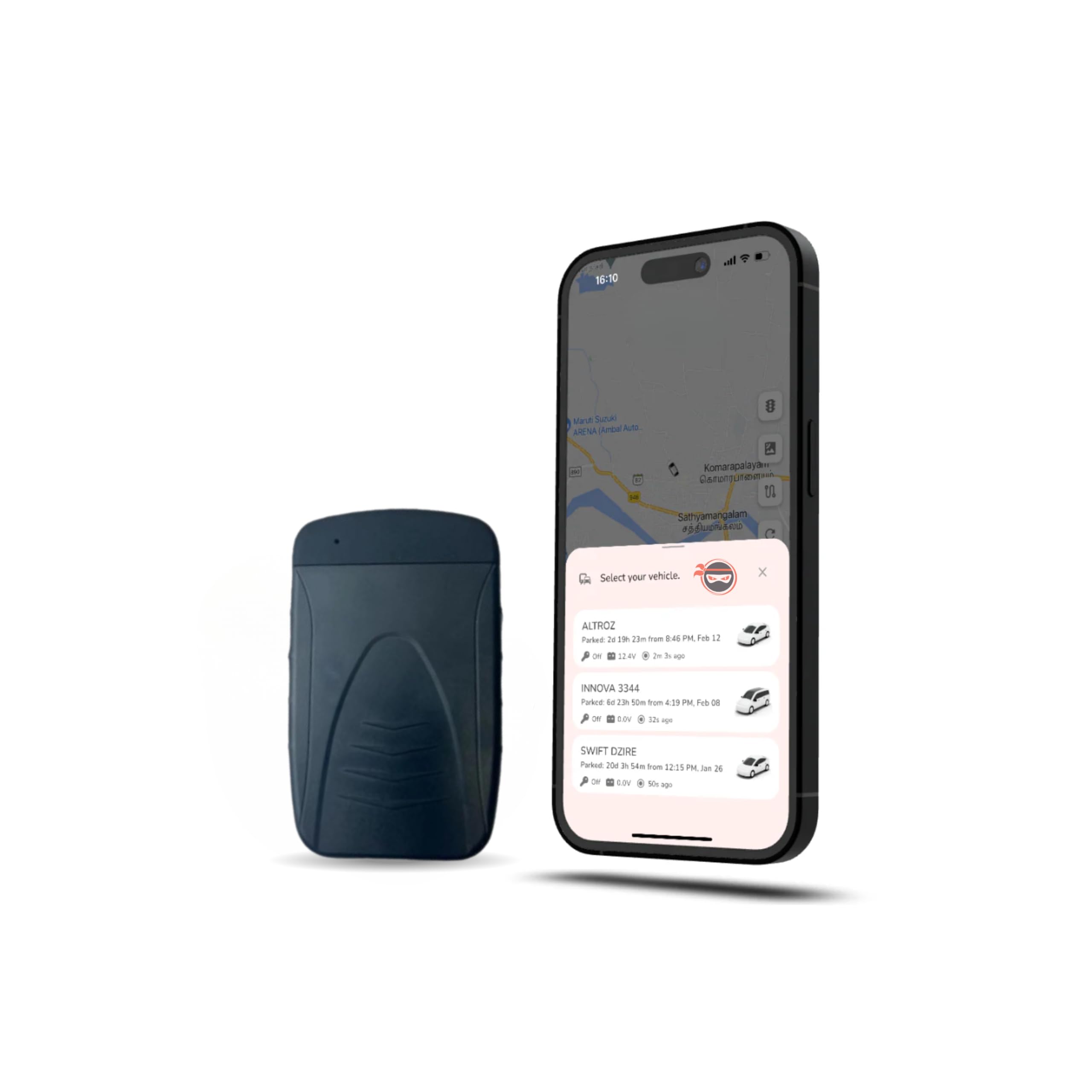 NINZZA NZ PRO Wireless GPS Tracker | 7800mAh Battery | 1-Month SIM | Real-Time Tracking & Magnetic Mount