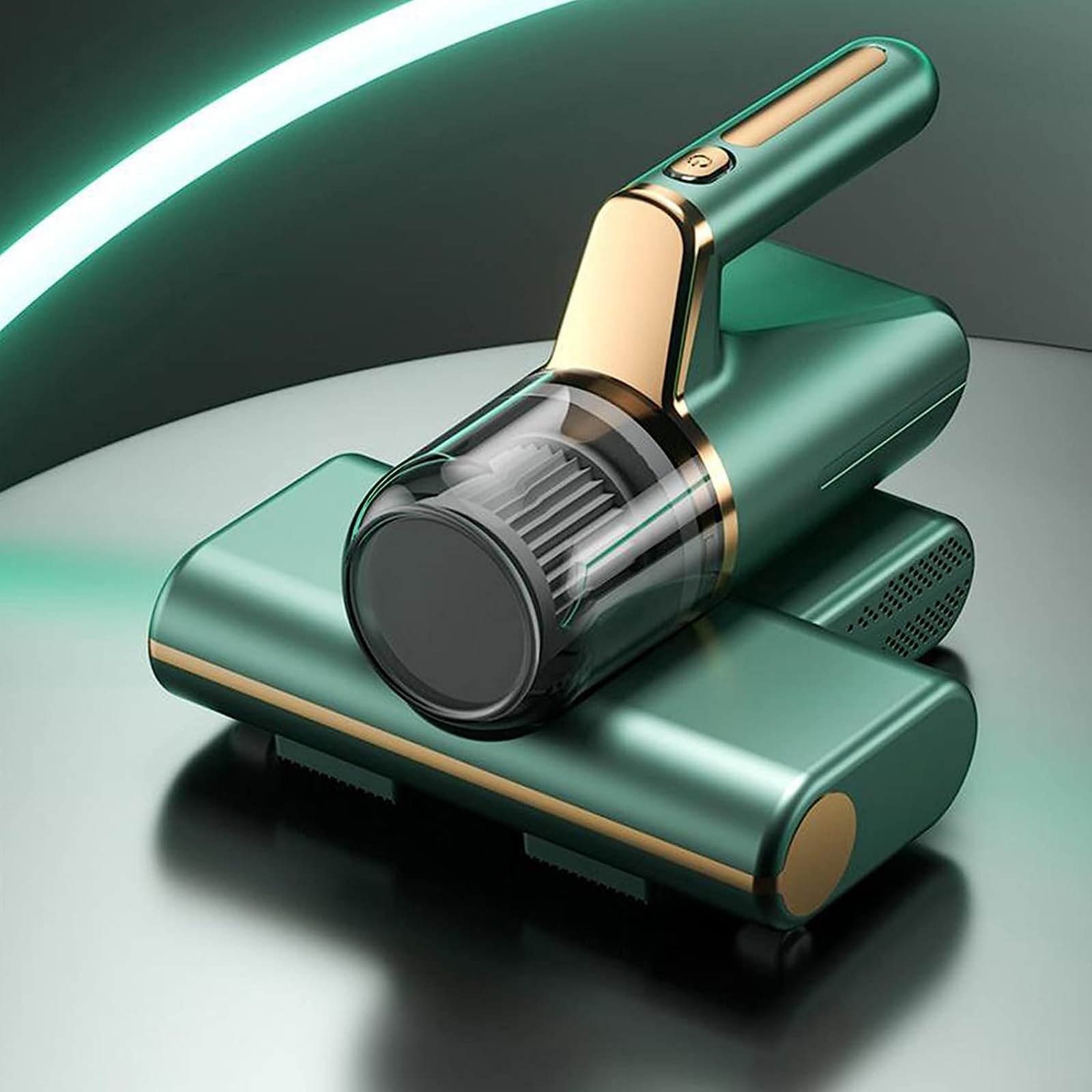 BBTISG 14KPA Mattress Vacuum Cleaner, Mattress Vacuum Cleaner with Dust Mite Sensor Handheld Vacuum Cleaner with UV Portable Vacuum Cleaner for Mattresses and Upholstery Furniture (Green)