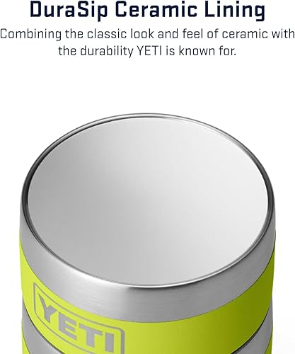 Vista 51 de YETI Rambler - Vaso apilable de acero inoxidable con aislamiento al vacío, vaso para expreso/café, capacidad de 4 onzas, paquete de 2 unidades Blanco