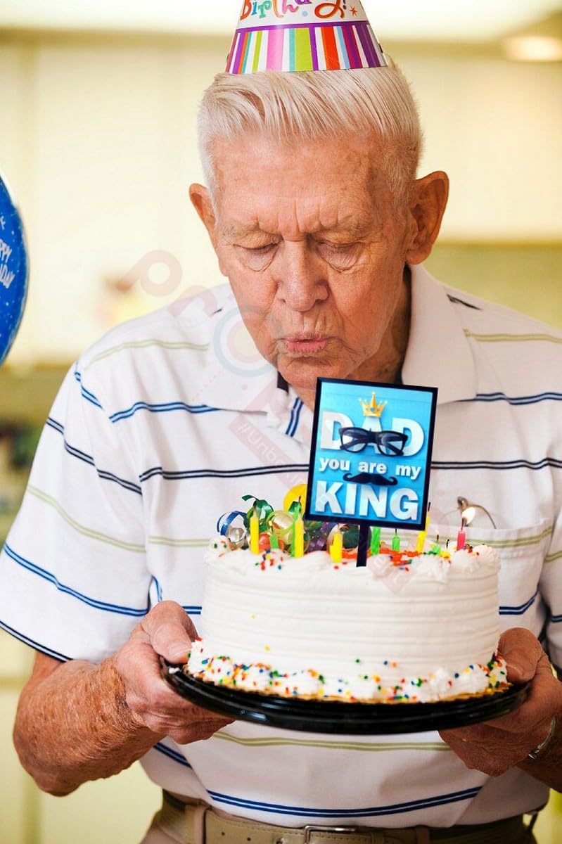 Propsicle Dad You Are My King Cake Topper Father's Day Birthday Pack of 1 4