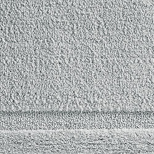 Mdesign Microfiber Bath Mat Set - 3 Piece Bathroom Rugs - Non-Slip Floor Mats For After Bath, Shower - Water Absorbent, Machine Washable Bathroom Carpet Rugs - Hydra Collection - Set Of 3, Gray #TOP3