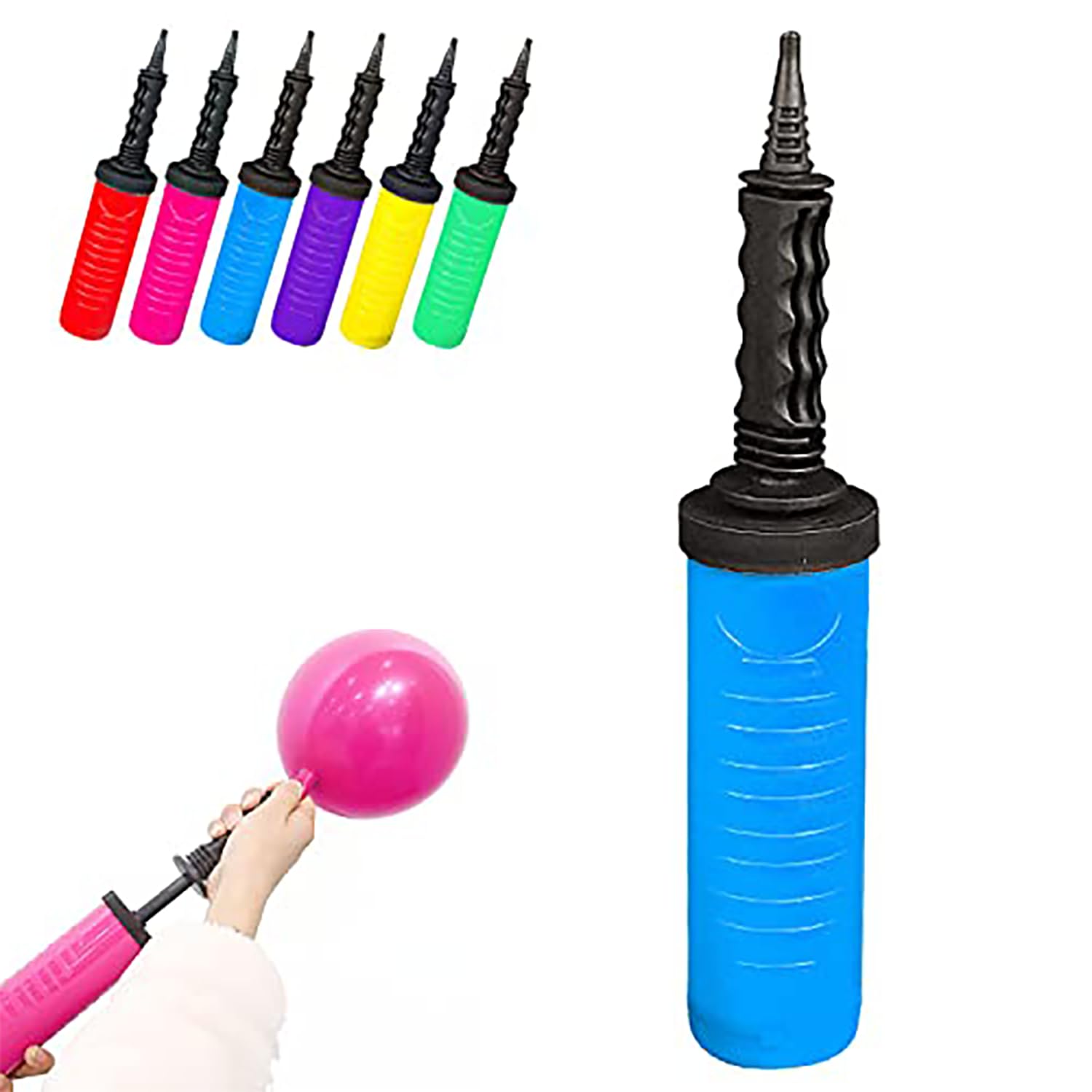Ballonpumpe manueller Inflator, Ballon-Handpumpe, Gebläsepumpe, geeignet für Partydekoration, Ballons, Ballonbogen-Kit, Ballongirlande, Folie und Konfetti-Ballon Spielzeug