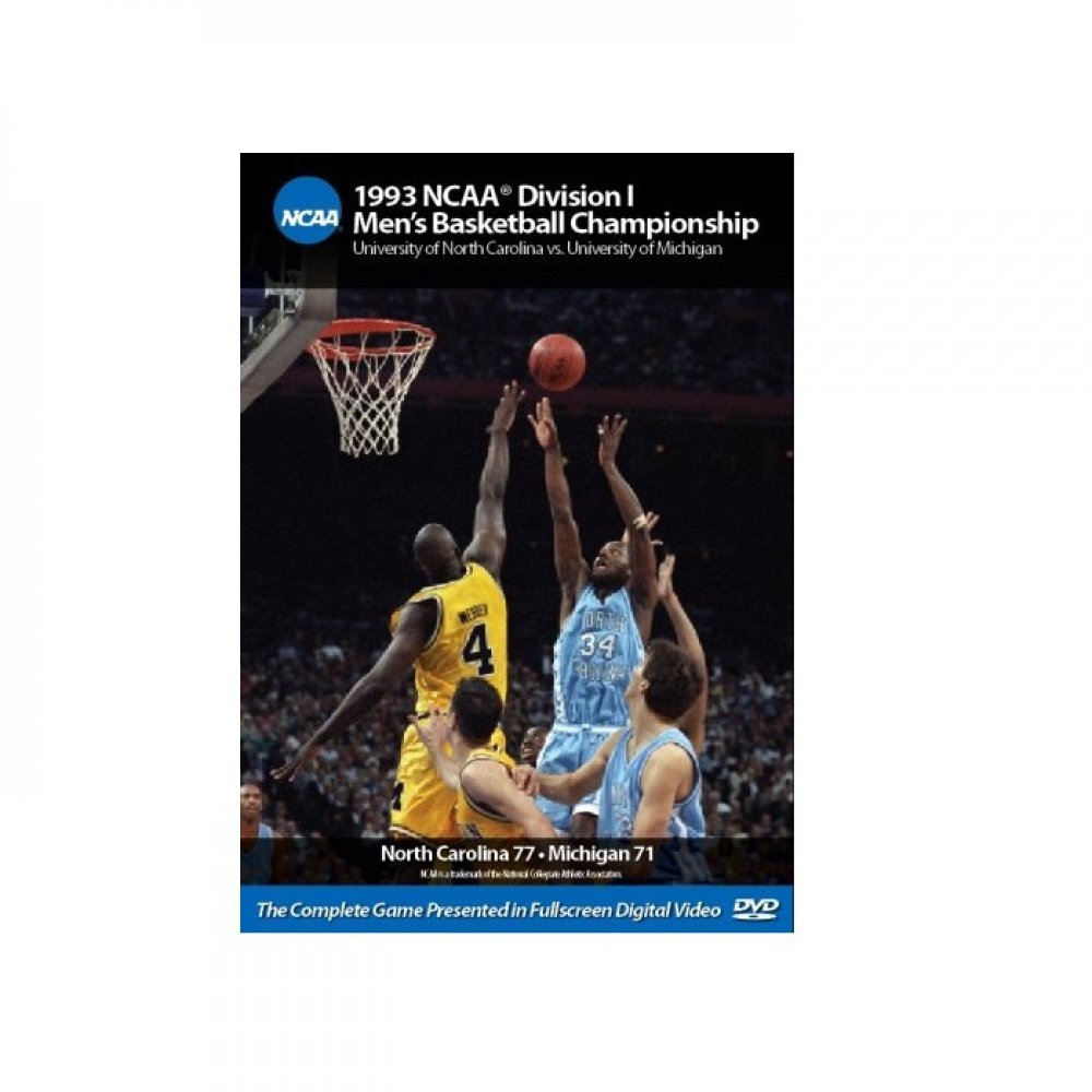 1993 NCAA Championship North Carolina Vs Michigan DVD recupera el partido histórico imposible de ver