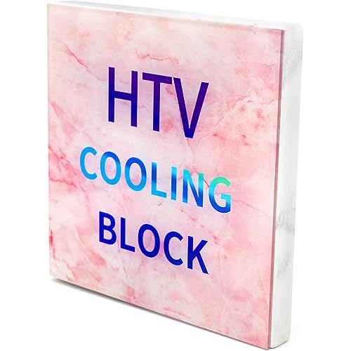 HTV Cooling Block – Fast Cooling Vinyl Craft Tool Heat Press Accessories and Supplies for Heat Transfer Vinyl, Sublimation HTV, DTF Film and Heat Transfer Paper (Pink)