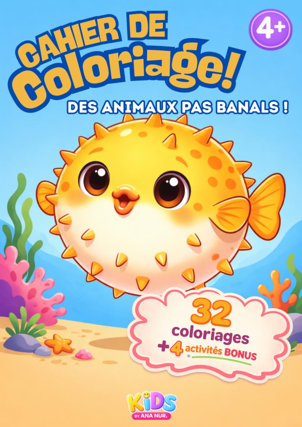 Cahier de coloriage ! Je colorie des animaux pas banals !: 32 coloriages + 4 activités bonus