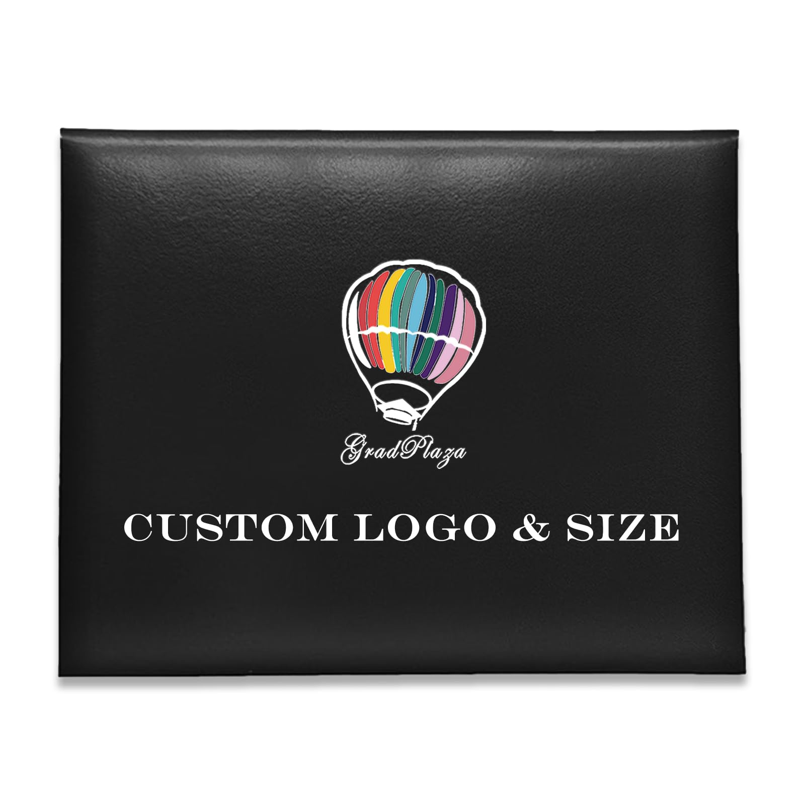 Gradplaza 5 Pcs Custom Diploma Cover Logo for Diploma Holder Smooth for High School,University