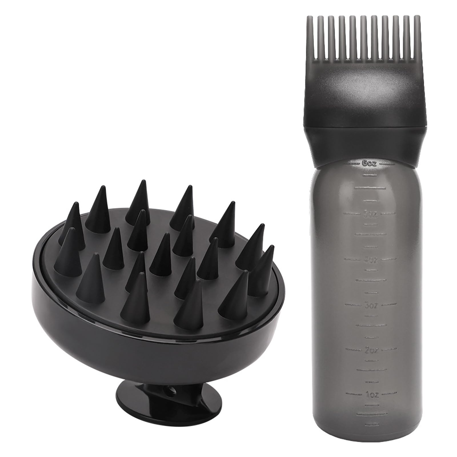 2 Pezzi Applicatore Olio Capelli, Applicatore per Olio per Capelli alla Radice, Spargi per Capelli, Strumento Professionale per Styling Domestico, Flacone Volumetrico per Colore della Chioma